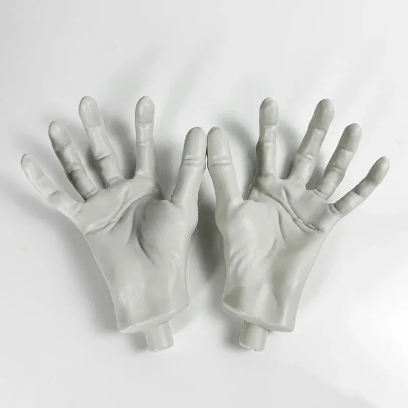 2 pz Halloween scheletro mani spaventoso dimensioni realistiche mano osso teschio festa di Halloween decorazione della casa casa