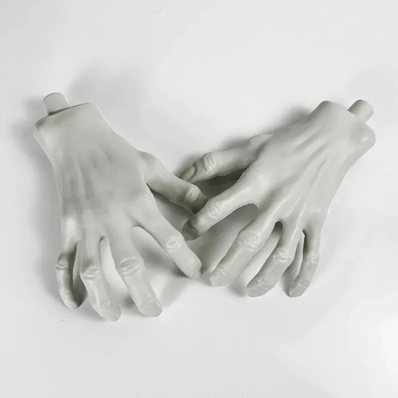 2 pz Halloween scheletro mani spaventoso dimensioni realistiche mano osso teschio festa di Halloween decorazione della casa casa