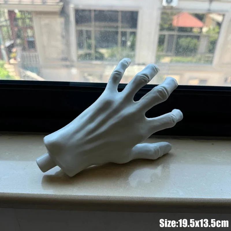 2 pz Halloween scheletro mani spaventoso dimensioni realistiche mano osso teschio festa di Halloween decorazione della casa casa