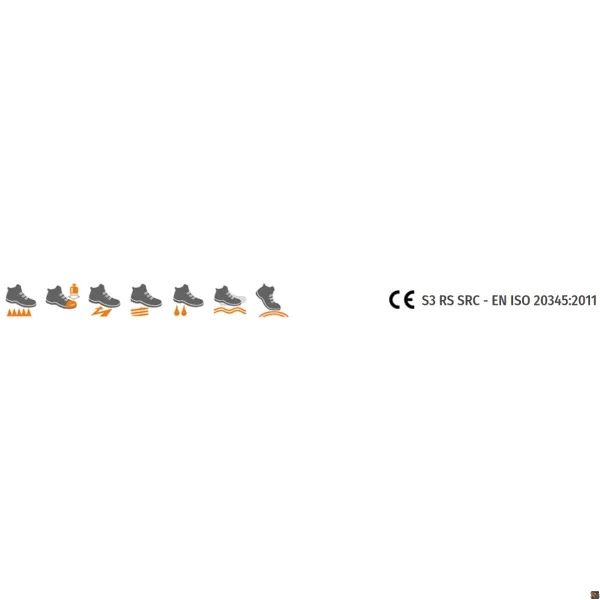 7323SA - Scarpe alte in tessuto altamente resistente all'abrasione con rapido sfilamento e supporto di stabilità al tallone BETA