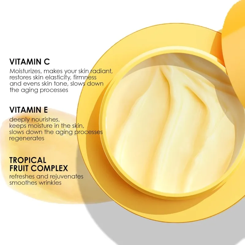 7DAYS COD 193135- CREMA VISO ALLA VITAMINA C CON VITAMINA E E MIX DI FRUTTI TROPICALI | IDRATANTE ANTI-AGE PER LA PELLE DEL VISO