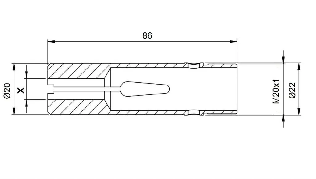 9268E Pinza Spingibarra QUADRA per Gildemeister DMG-Mori GM16AC
