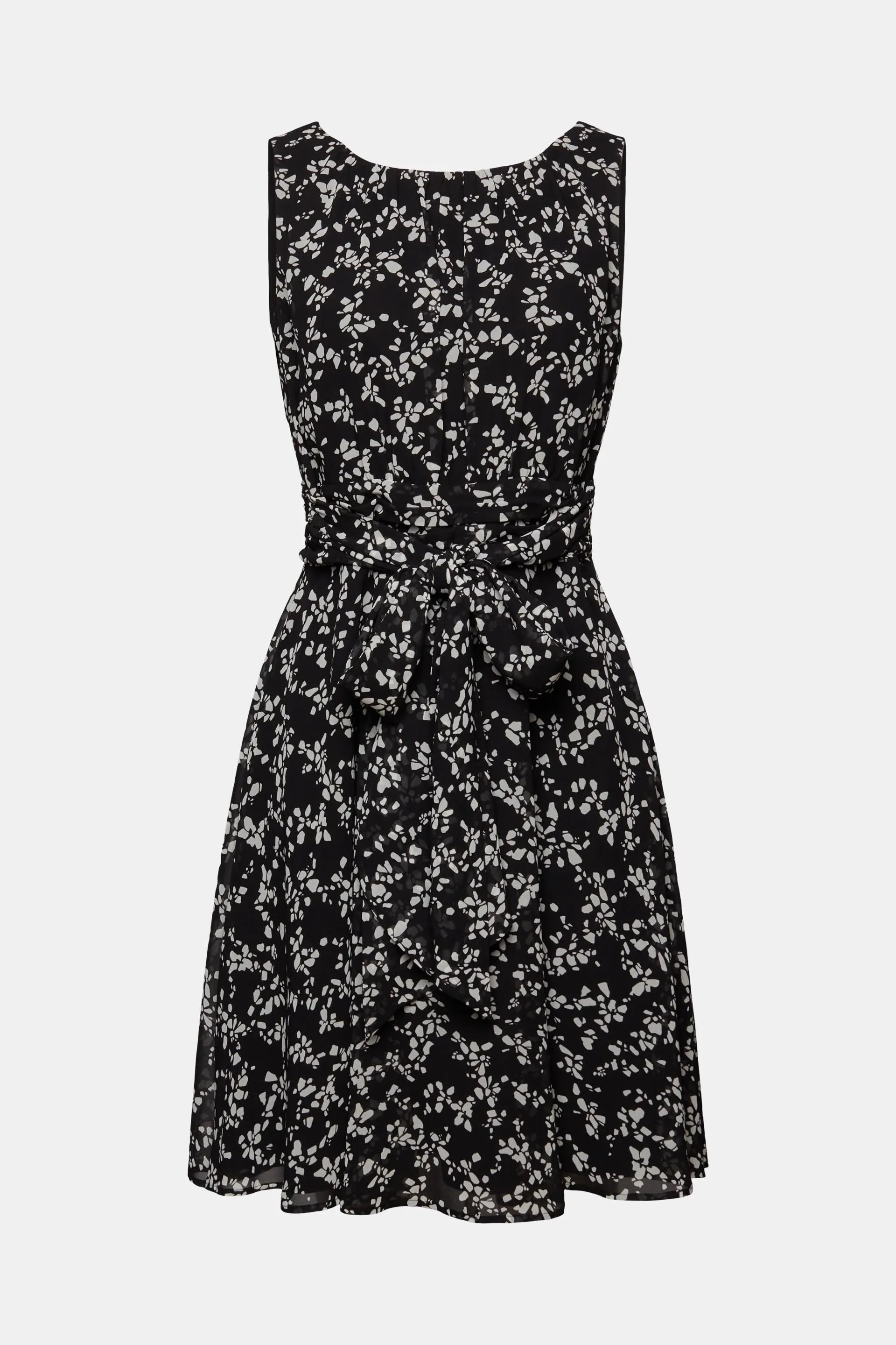 Abito in chiffon con stampa