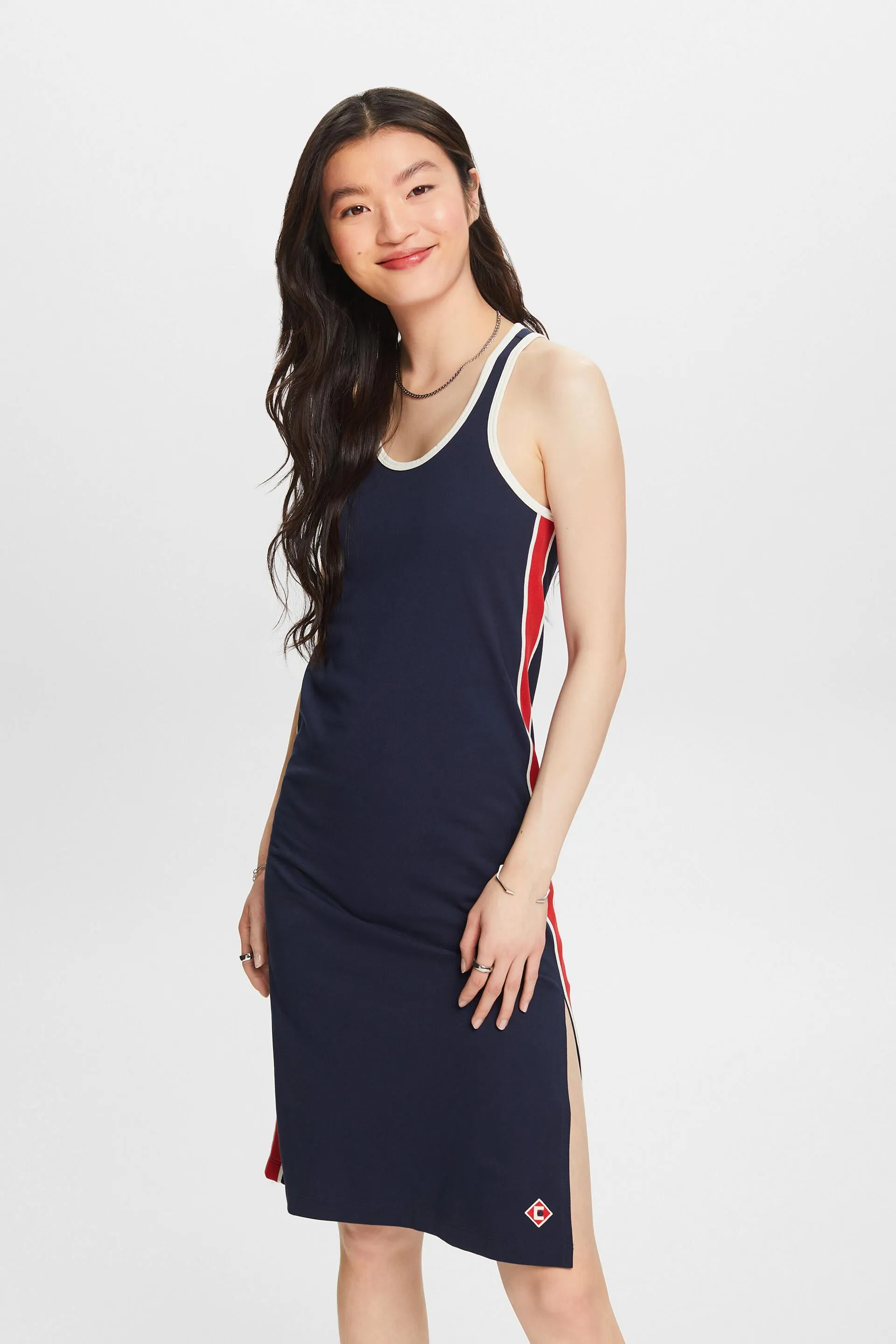 Abito racerback a righe
