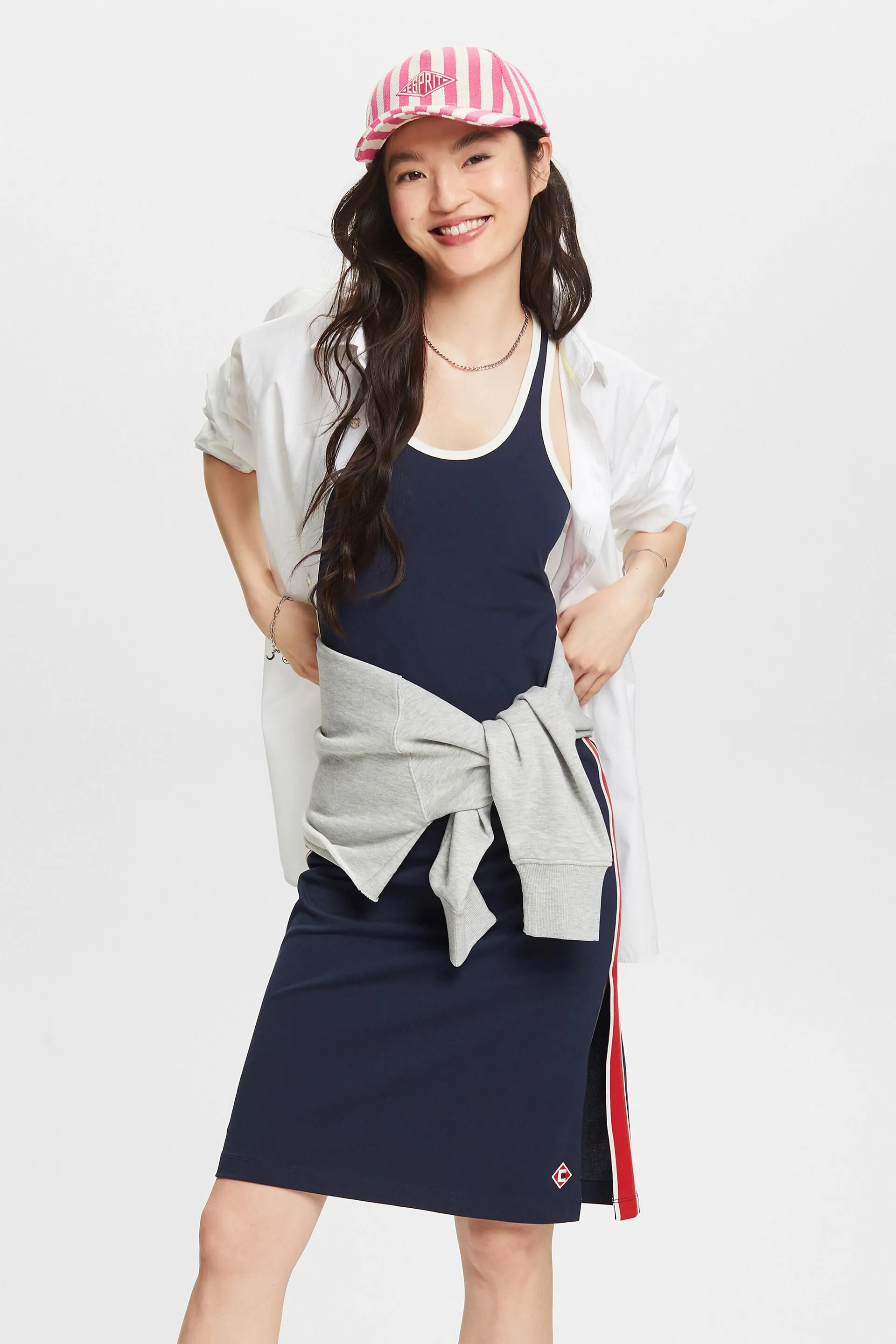 Abito racerback a righe