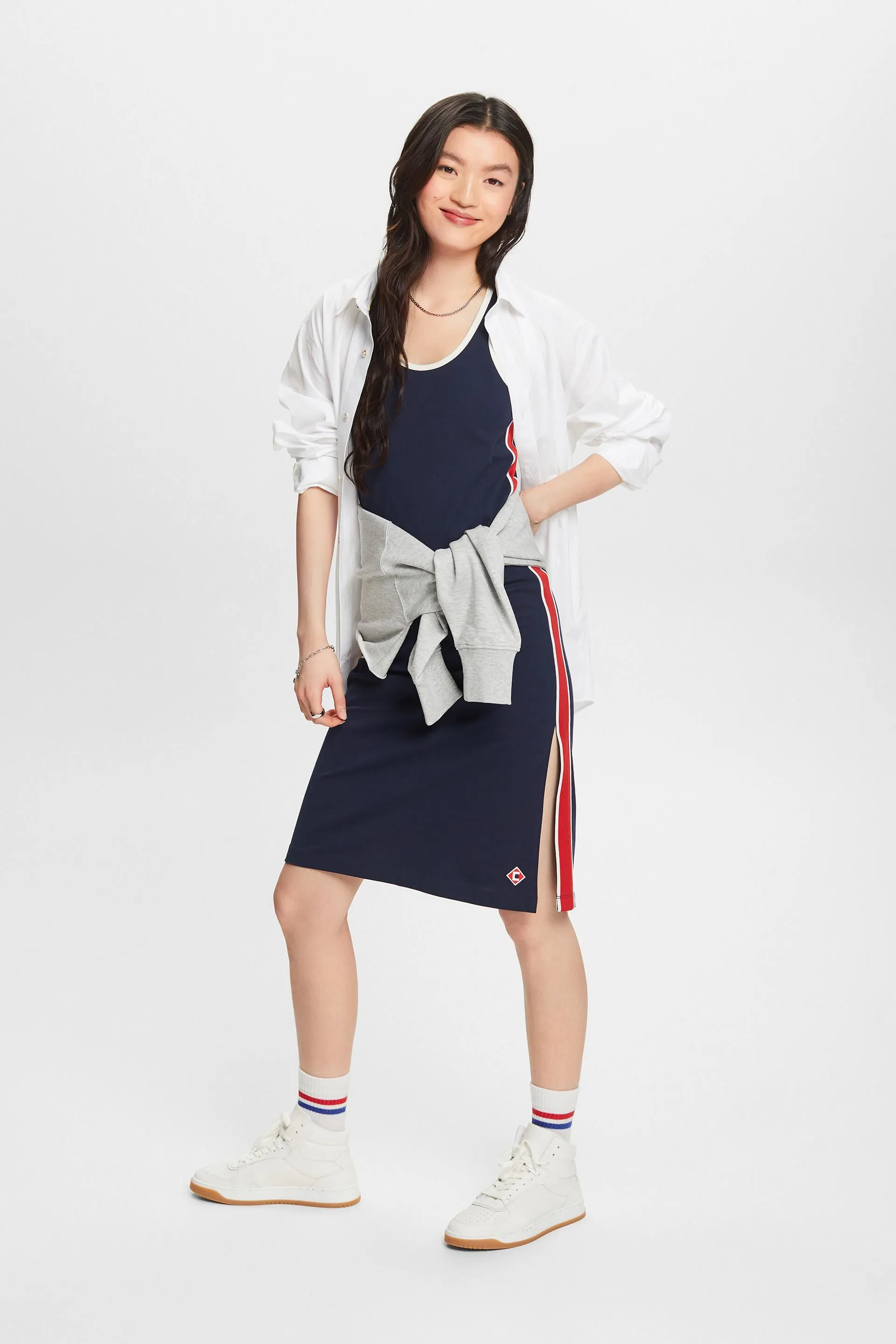 Abito racerback a righe