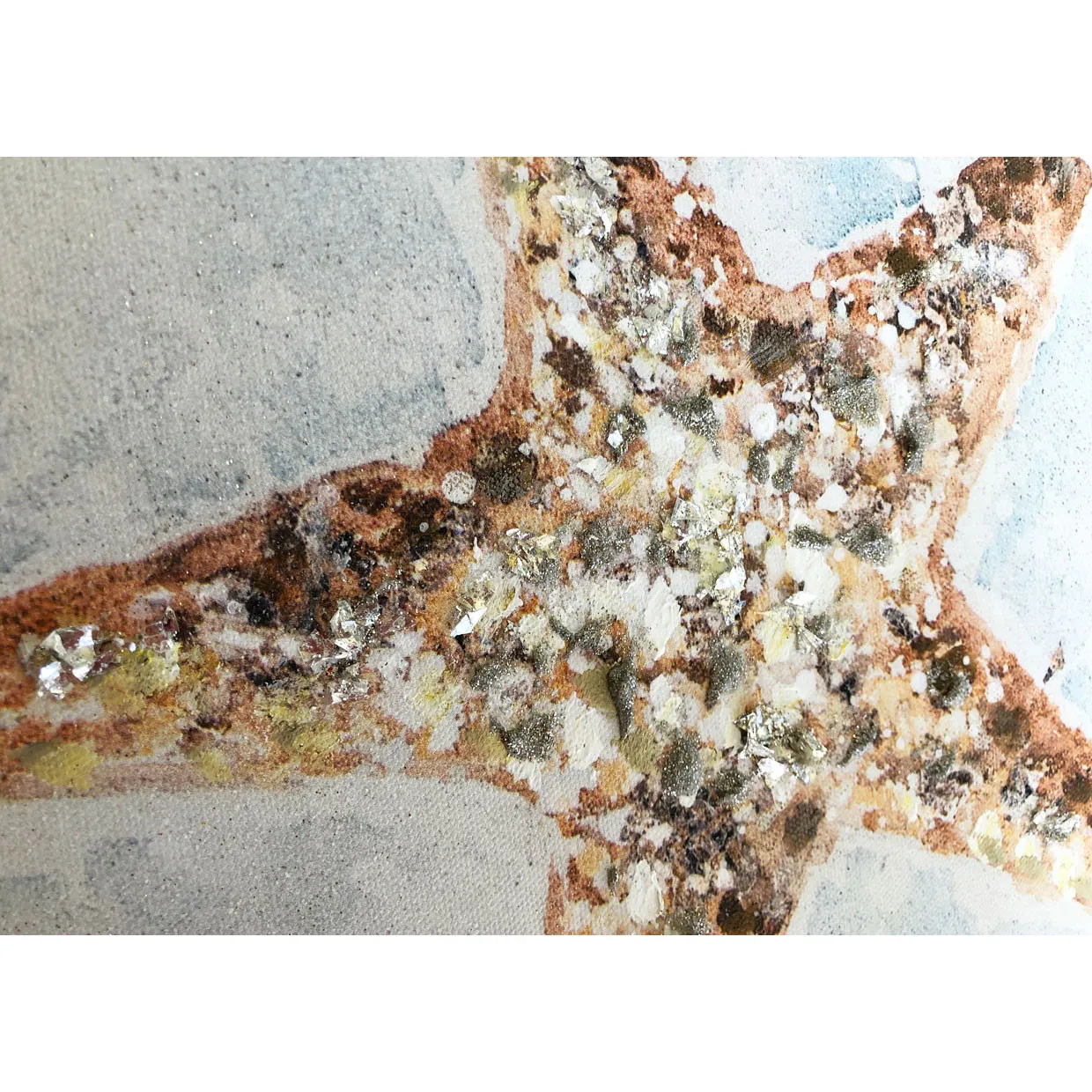 Agave  Set 2pz dipinto a mano per cucina con tema marino "Seafloor" 30x30
