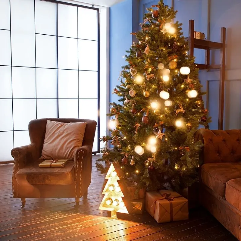 Albero di natale Pino 550 LED bianco caldo 210cm