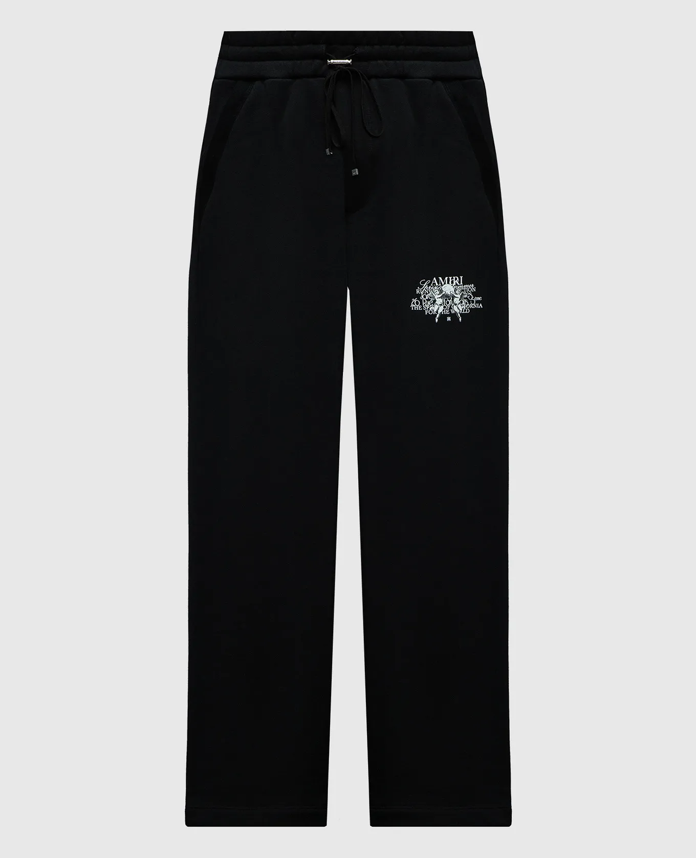 AMIRI Pantaloni della tuta neri con stampa logo AMJYSP1014