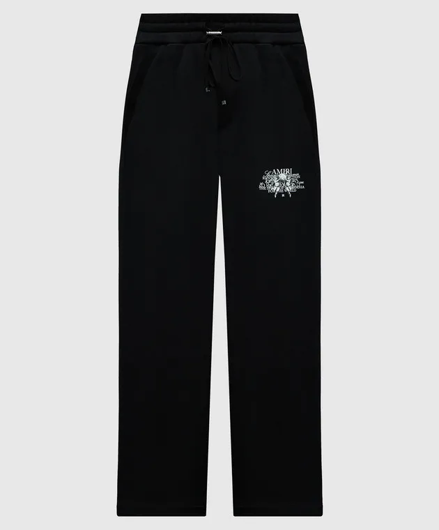 AMIRI Pantaloni della tuta neri con stampa logo AMJYSP1014