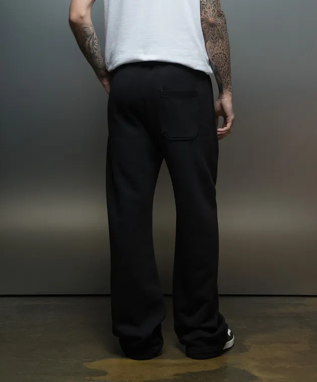 AMIRI Pantaloni della tuta neri con stampa logo AMJYSP1014