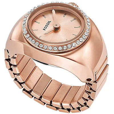 Anello orologio da dito Fossil colore Rosa