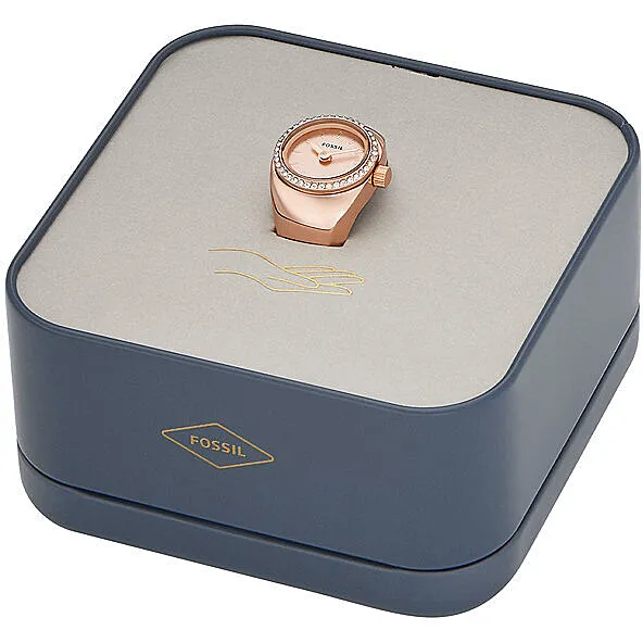 Anello orologio da dito Fossil colore Rosa