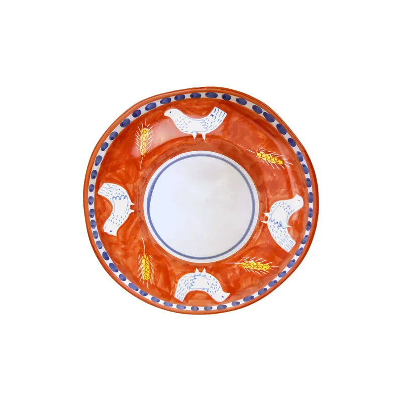 Arcucci Materia piuma arancio piatto frutta 23 cm