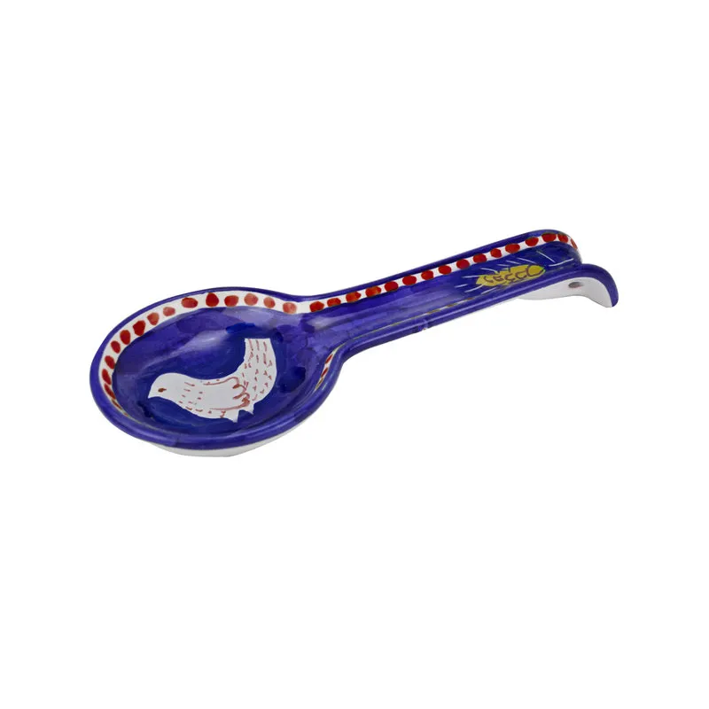 Arcucci Materia piuma blu poggiamestolo 28 cm
