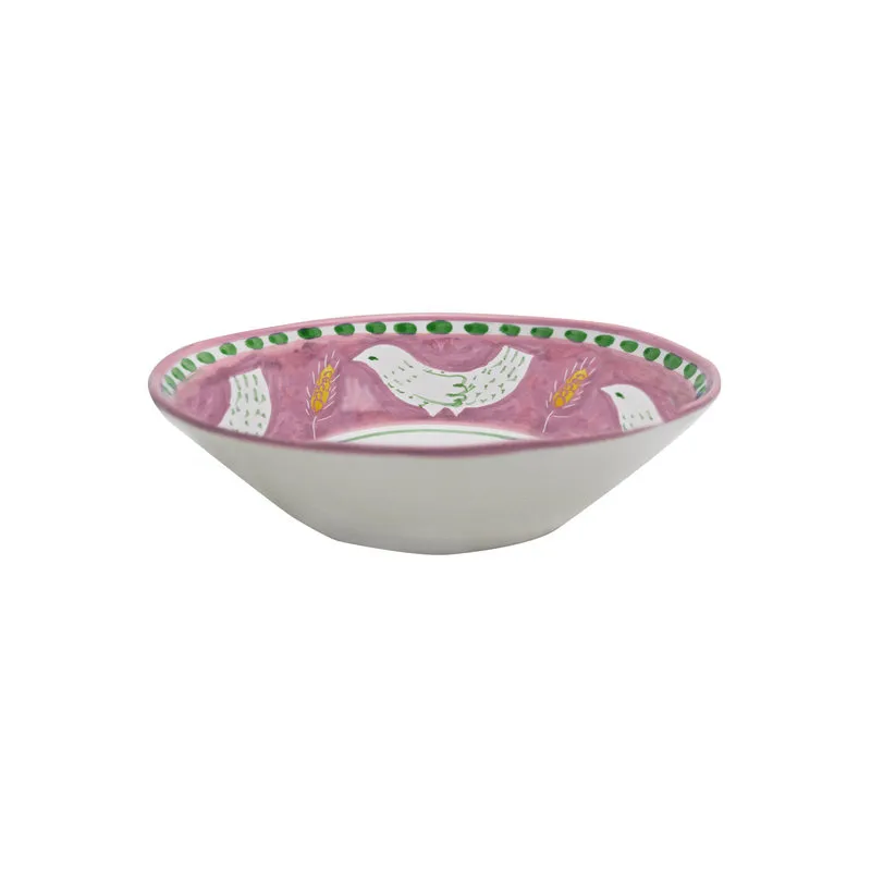 Arcucci Materia piuma rosa piatto fondo 23 cm