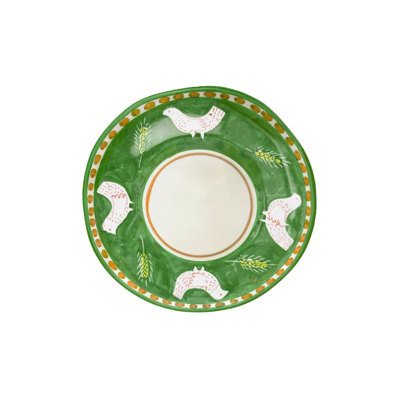 Arcucci Materia piuma verde piatto frutta 23 cm