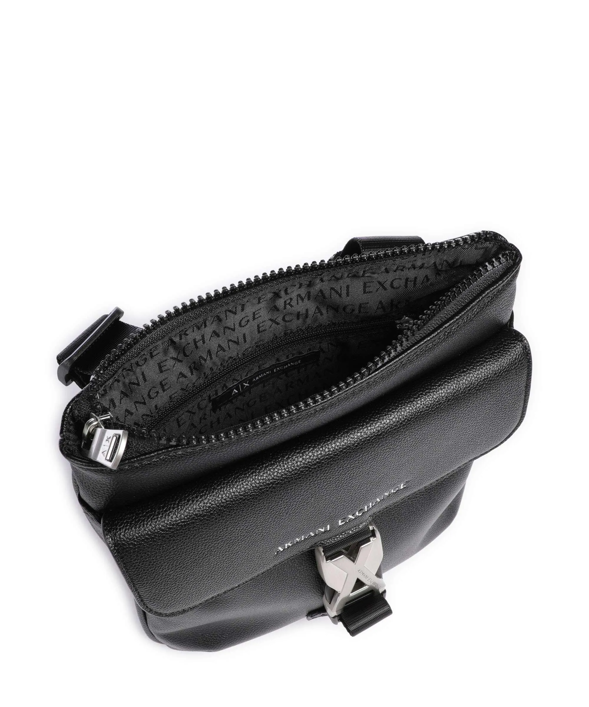  Armani Exchange Borsa a tracolla pelle sintetica nero  