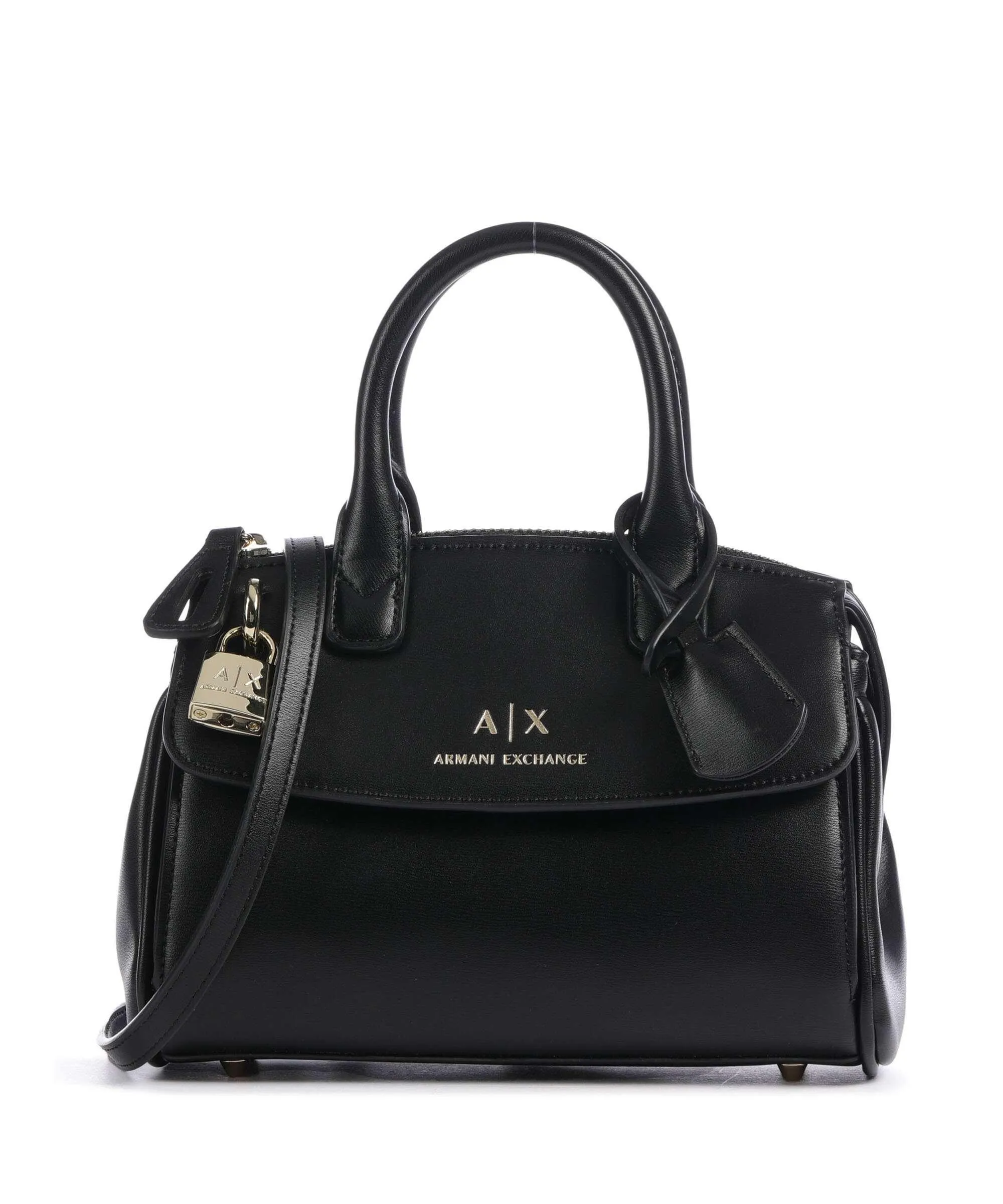  Armani Exchange Jane Borsa a mano pelle sintetica nero  