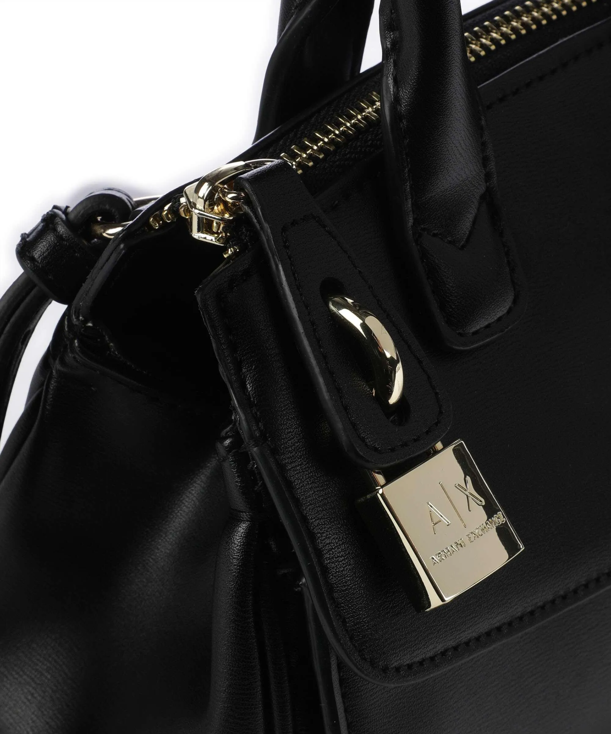  Armani Exchange Jane Borsa a mano pelle sintetica nero  