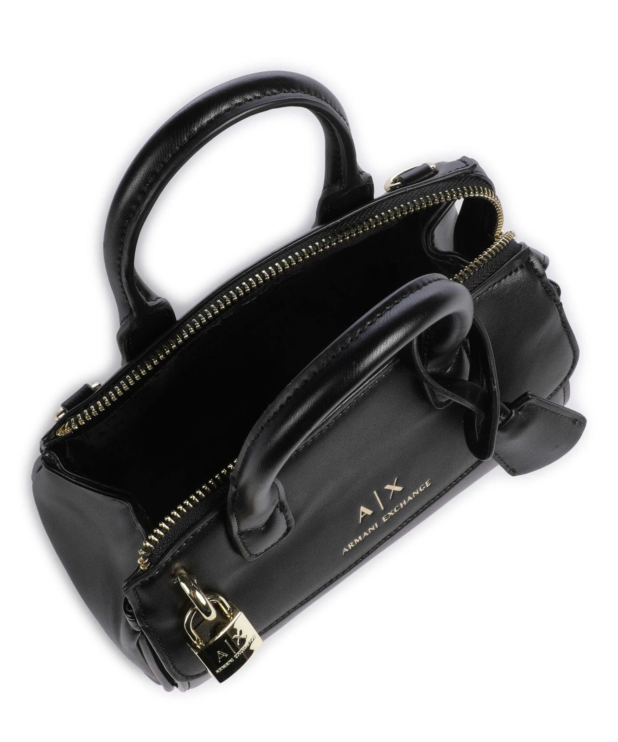  Armani Exchange Jane Borsa a mano pelle sintetica nero  