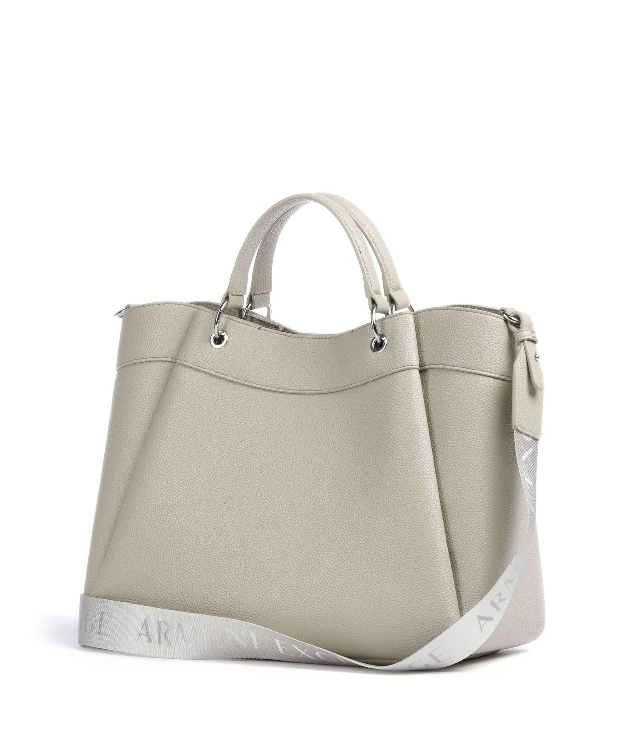  Armani Exchange Wave L Borsa a mano pelle sintetica beige  