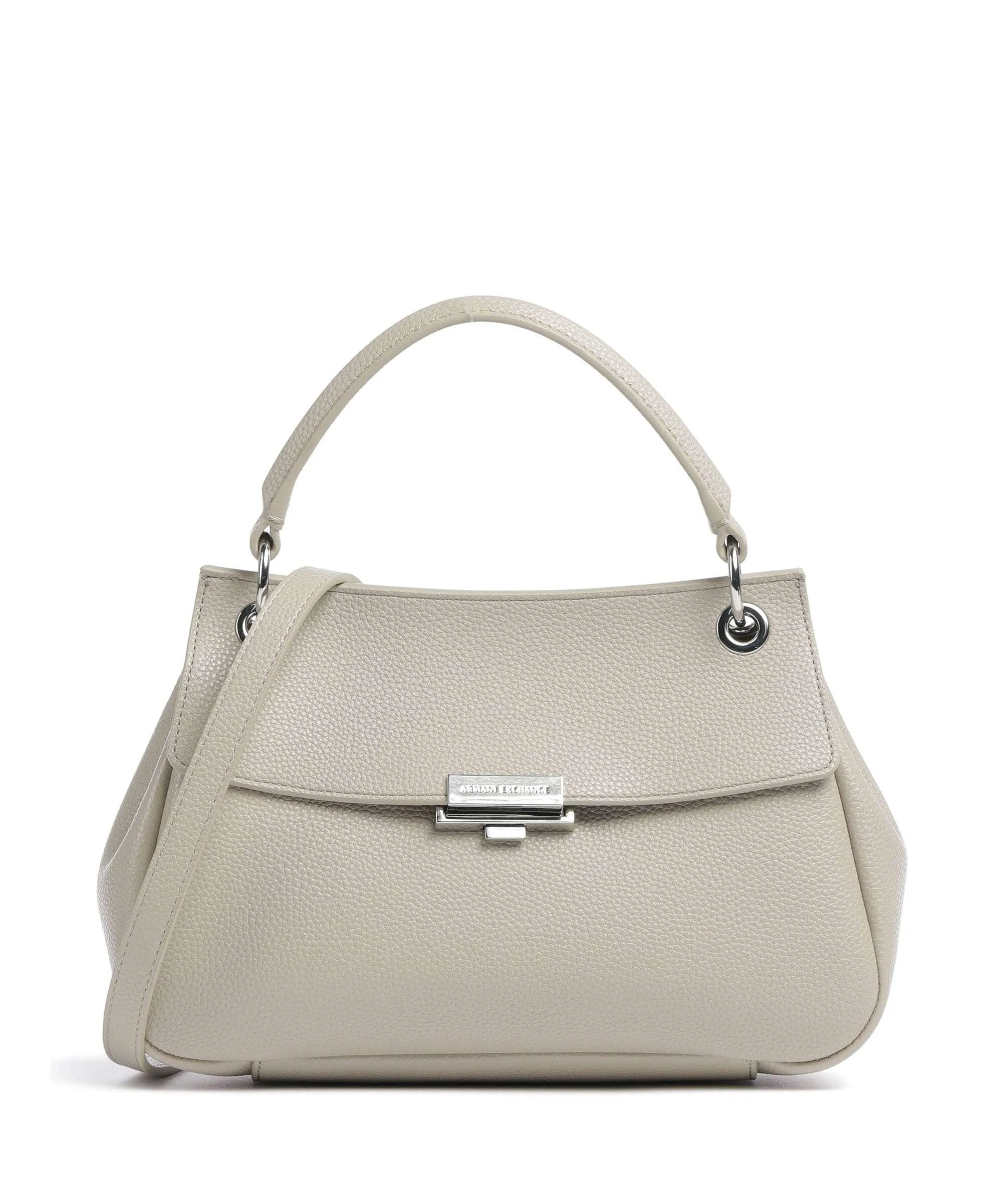  Armani Exchange Wave M Borsa a mano pelle sintetica beige  