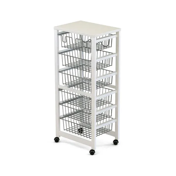 Arredamenti Italia Carrello Cucina GUSTAVO, bianco