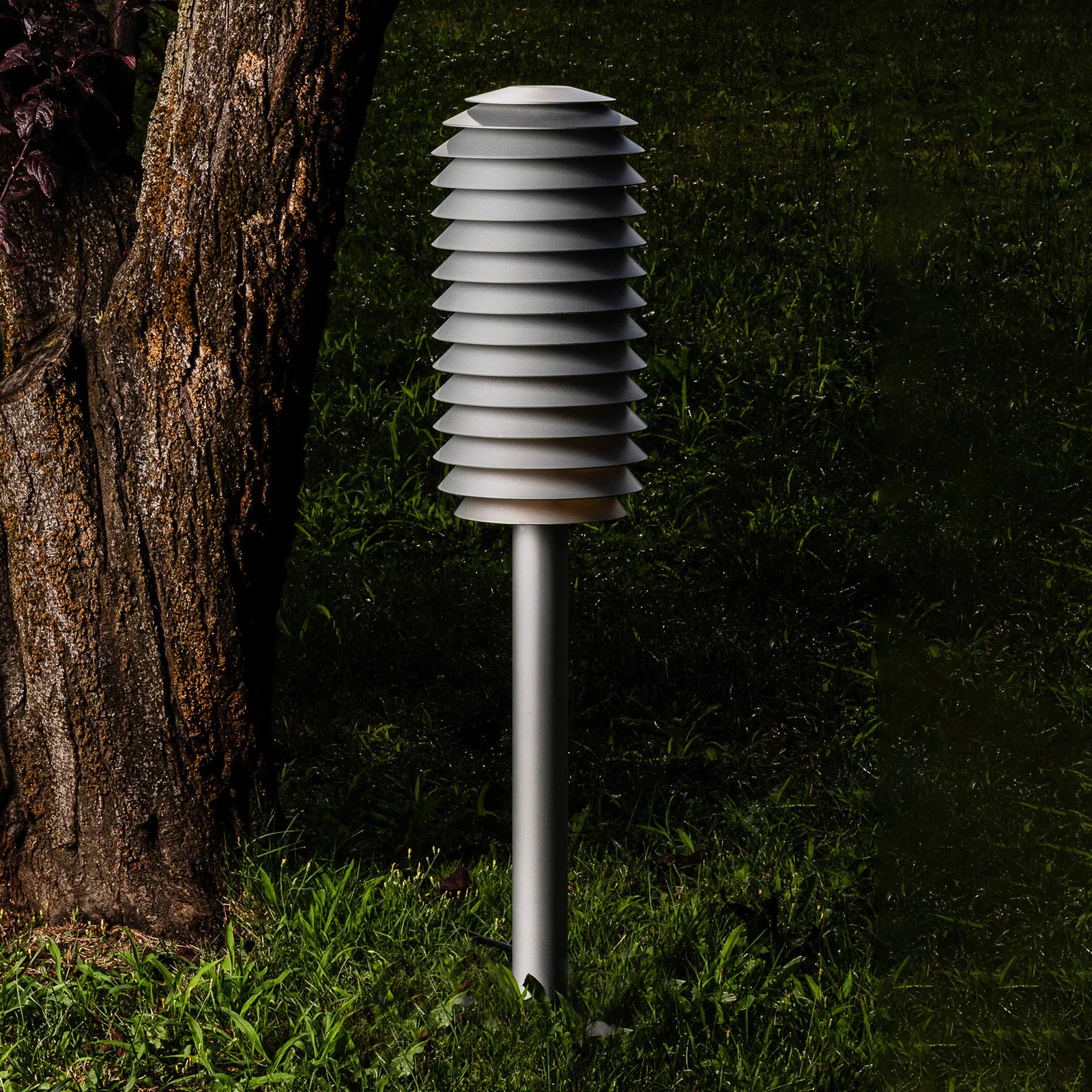 Artemide Slicing piantana LED, IP65, altezza 85 cm