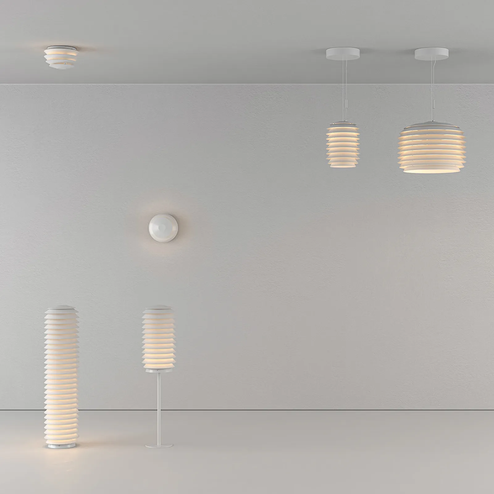Artemide Slicing piantana LED, IP65, altezza 85 cm
