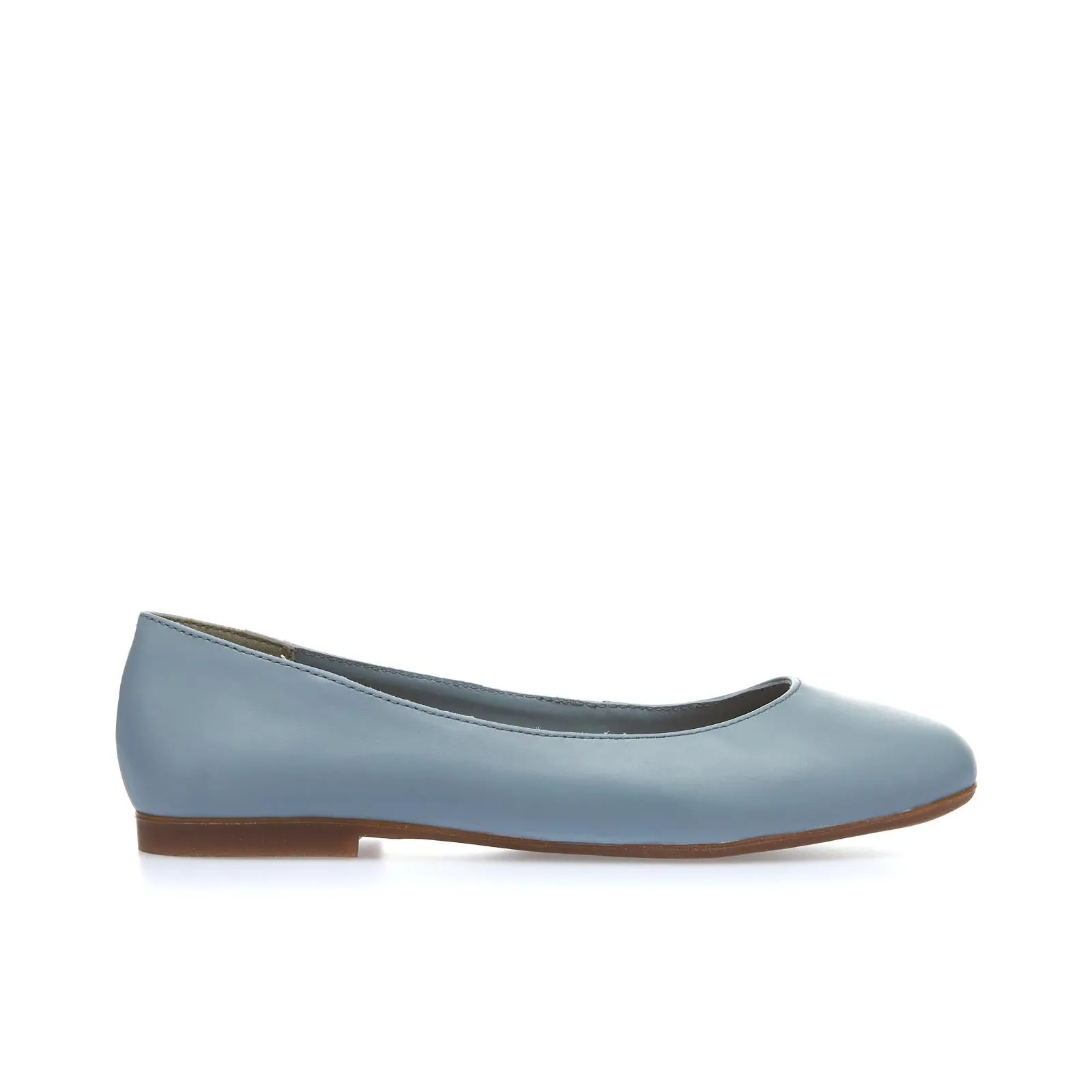Ballerine azzurre in pelle