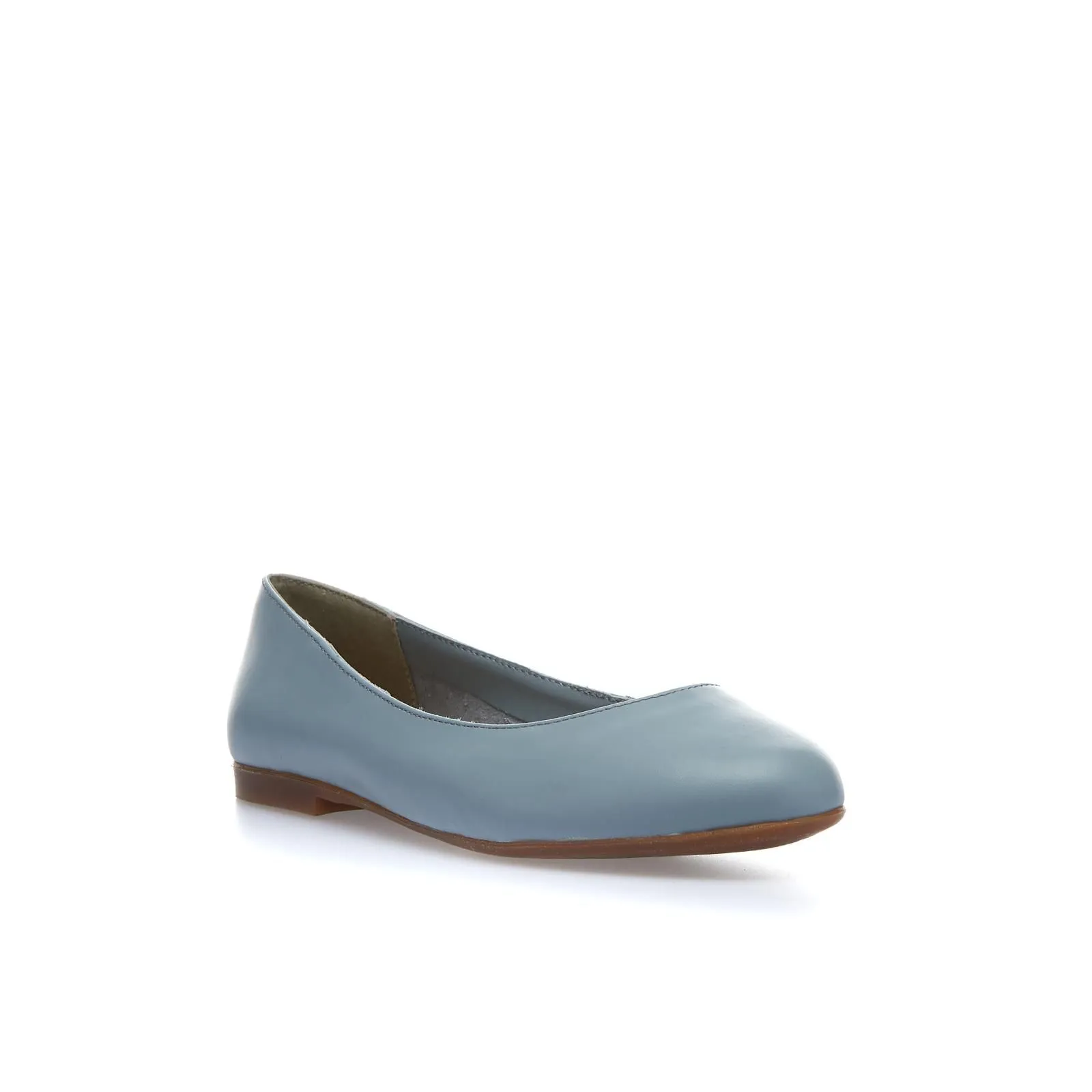 Ballerine azzurre in pelle