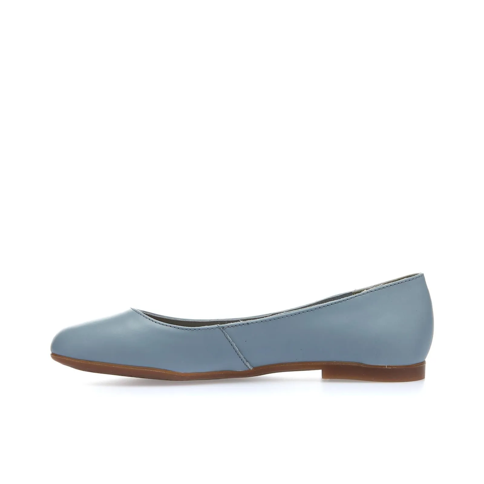 Ballerine azzurre in pelle