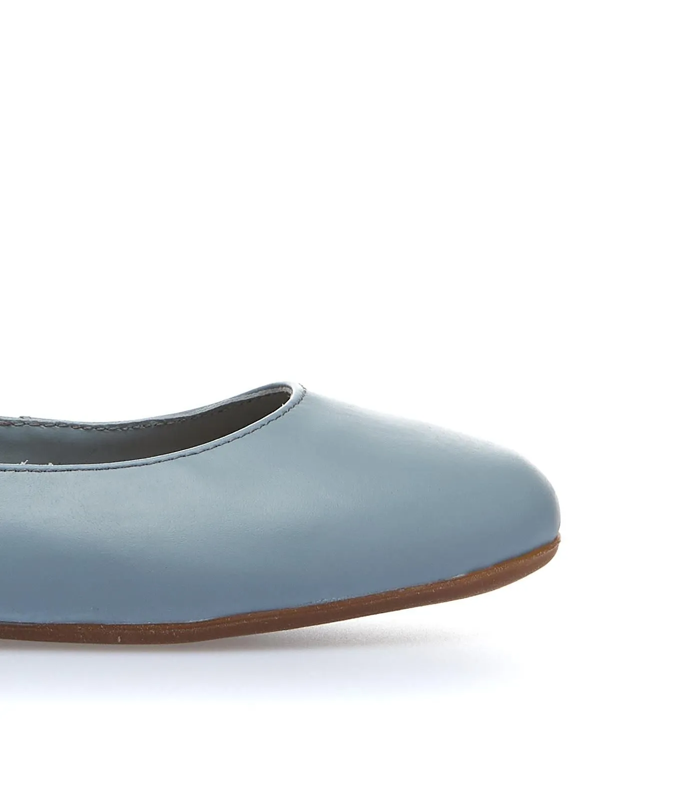 Ballerine azzurre in pelle