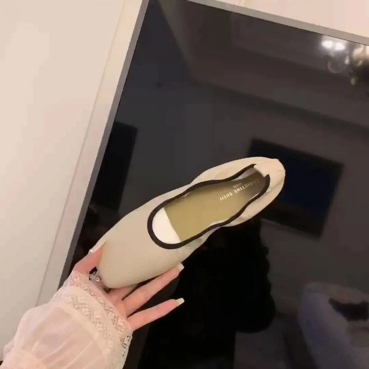 Ballerine da donna Moda Elegante Slip On Scarpe 2024 Primavera Donna Comfort Street Style Suola Morbida Ballerine Sh