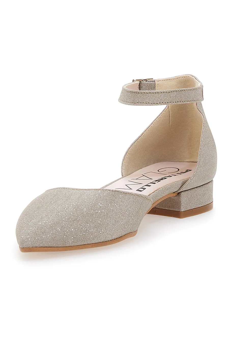 Ballerine Platino con Cinturino Pittarello Glam 3885