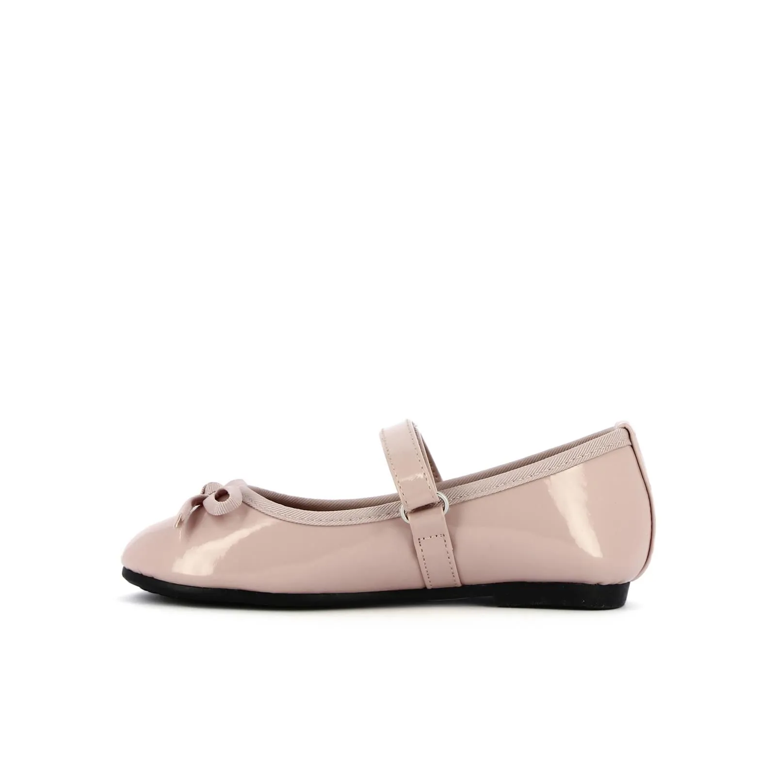 Ballerine rosa da bambina con fiocchetto e velcro