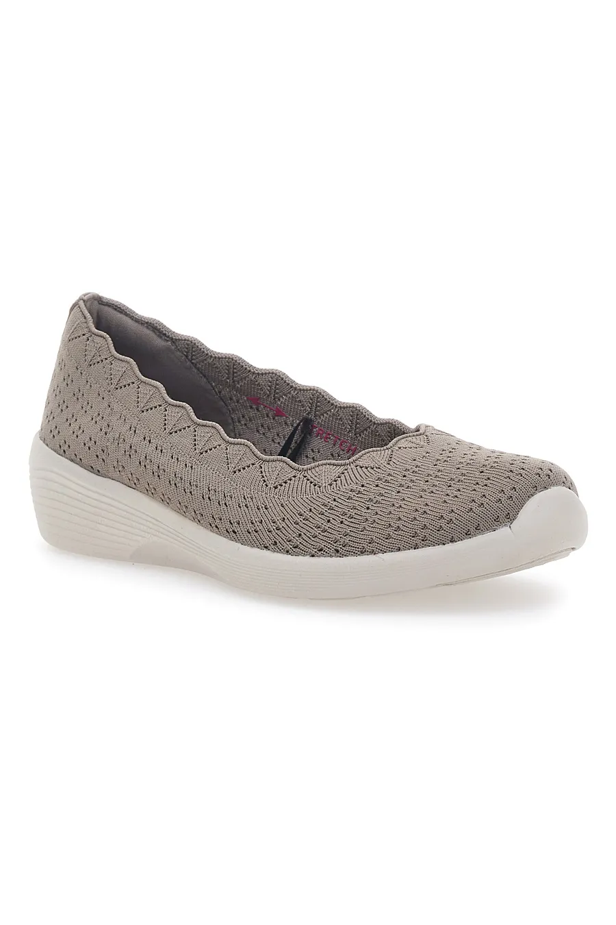 Ballerine Sportive in Tessuto Taupe Skechers Arya Disco