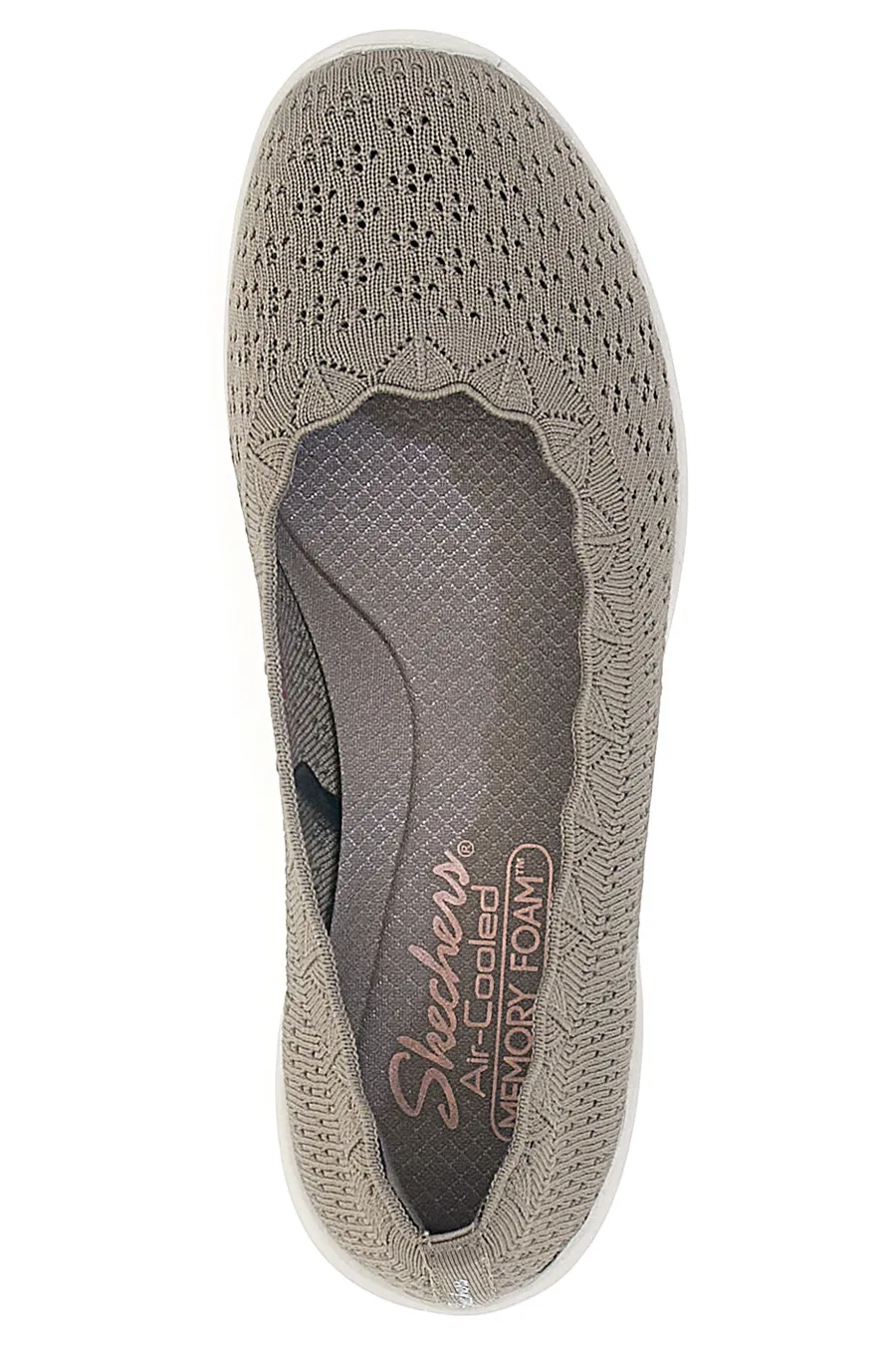 Ballerine Sportive in Tessuto Taupe Skechers Arya Disco