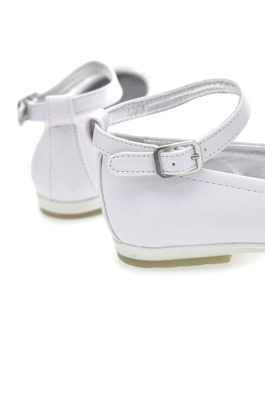 Ballerine Syssy 13106 Bianche con fiori applicati