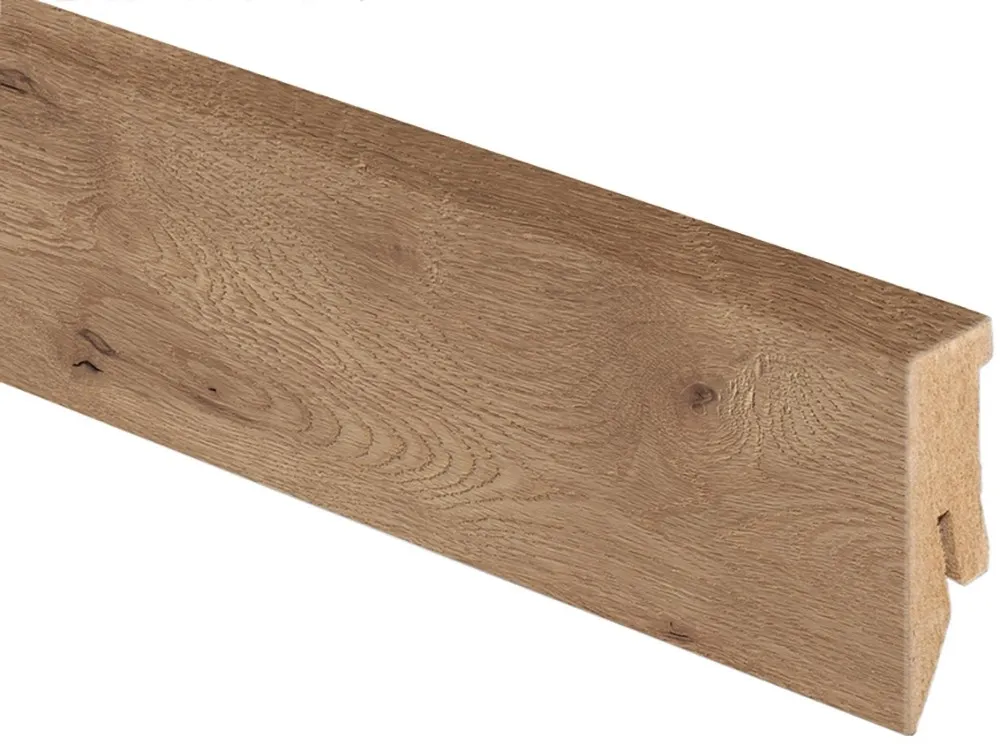 Battiscopa in MDF rovere scuro H 5 cm