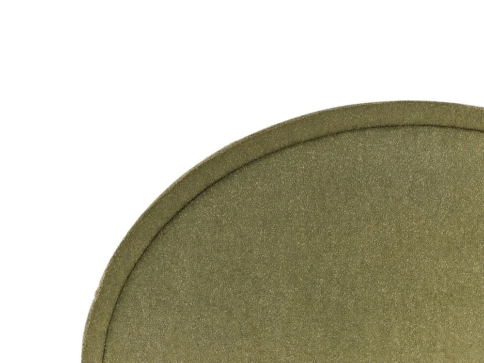 Bed Boucle MARGUT 160 x 200 cm (EU King Size) Olive Green