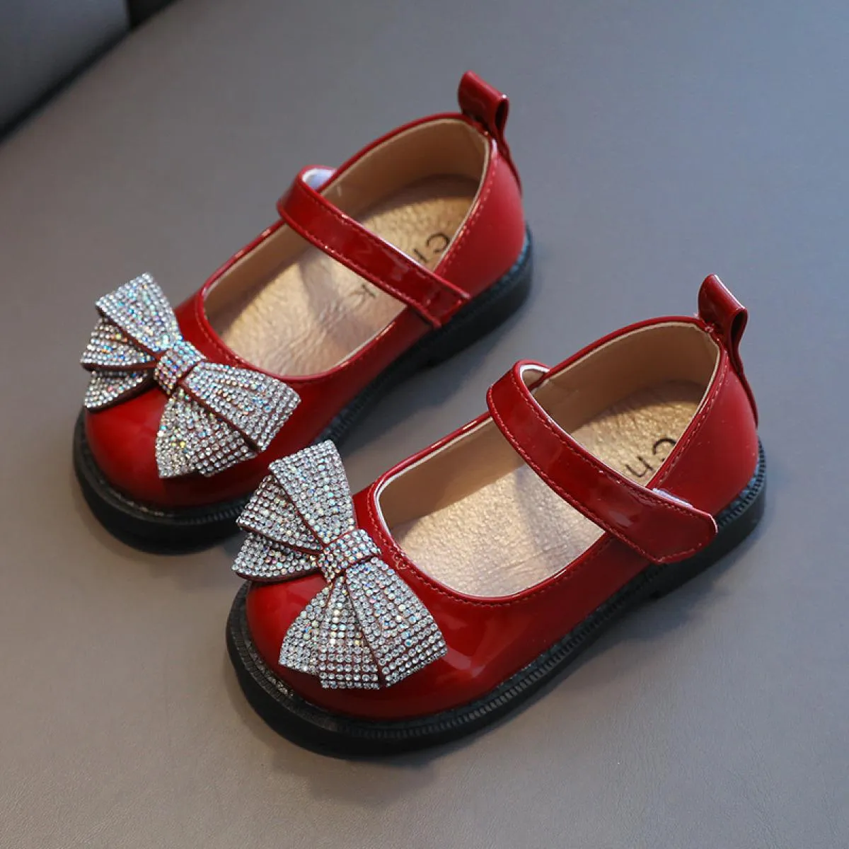 Bella Ragazza Dolce Strass Bowknot Lolita Scarpe Ragazze 2022 Scarpe da Scuola Piattaforma Mary Janes Scarpe Bambino Carino Bass