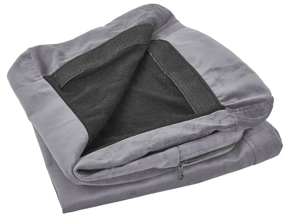 BERNES Rivestimento per poltrona Grigio Velluto
