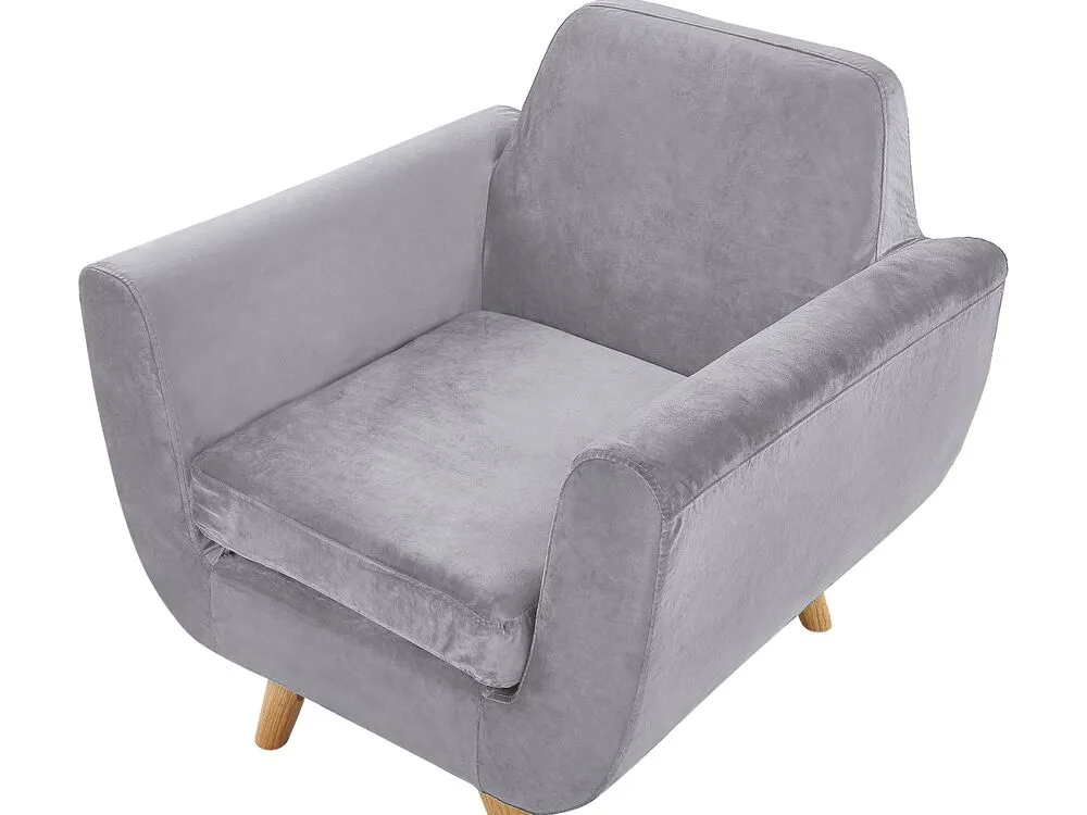 BERNES Rivestimento per poltrona Grigio Velluto