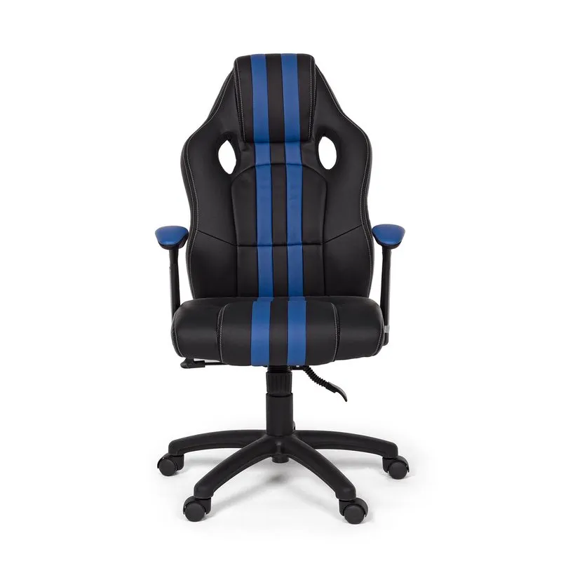 Bizzotto Poltrona ufficio con braccioli Spider blu