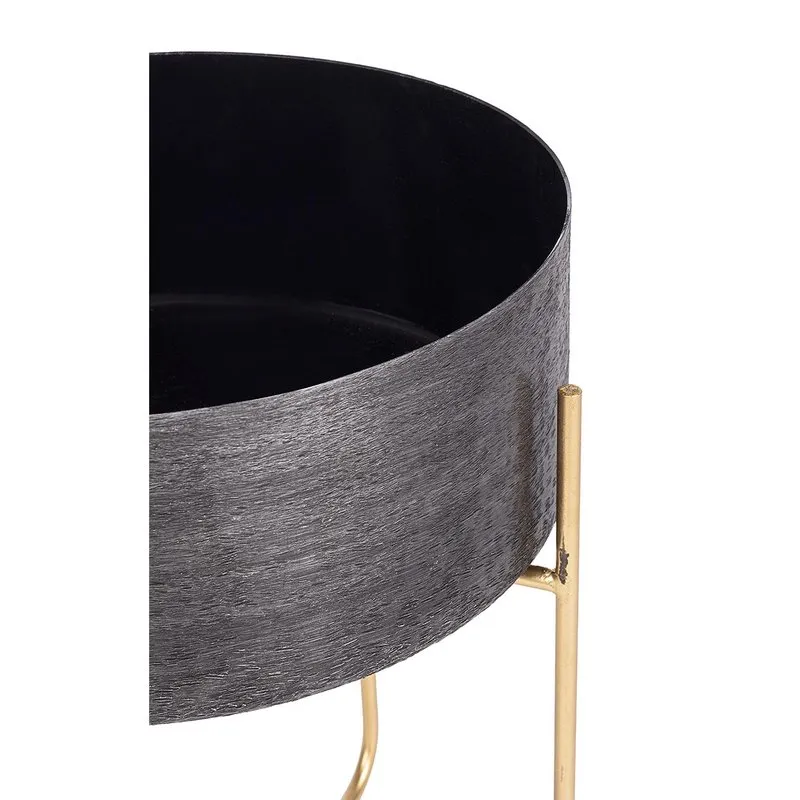 Bizzotto Set 2 p.vaso Varanasi stand to nero