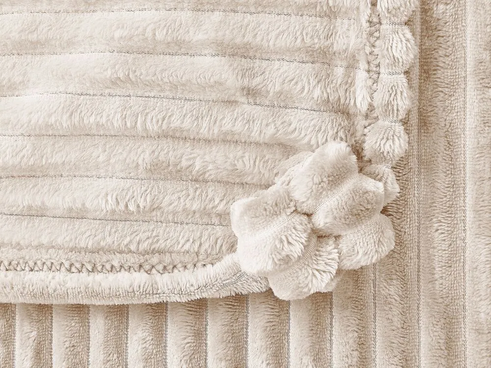 Blanket KAWERI 150 x 200 cm Beige
