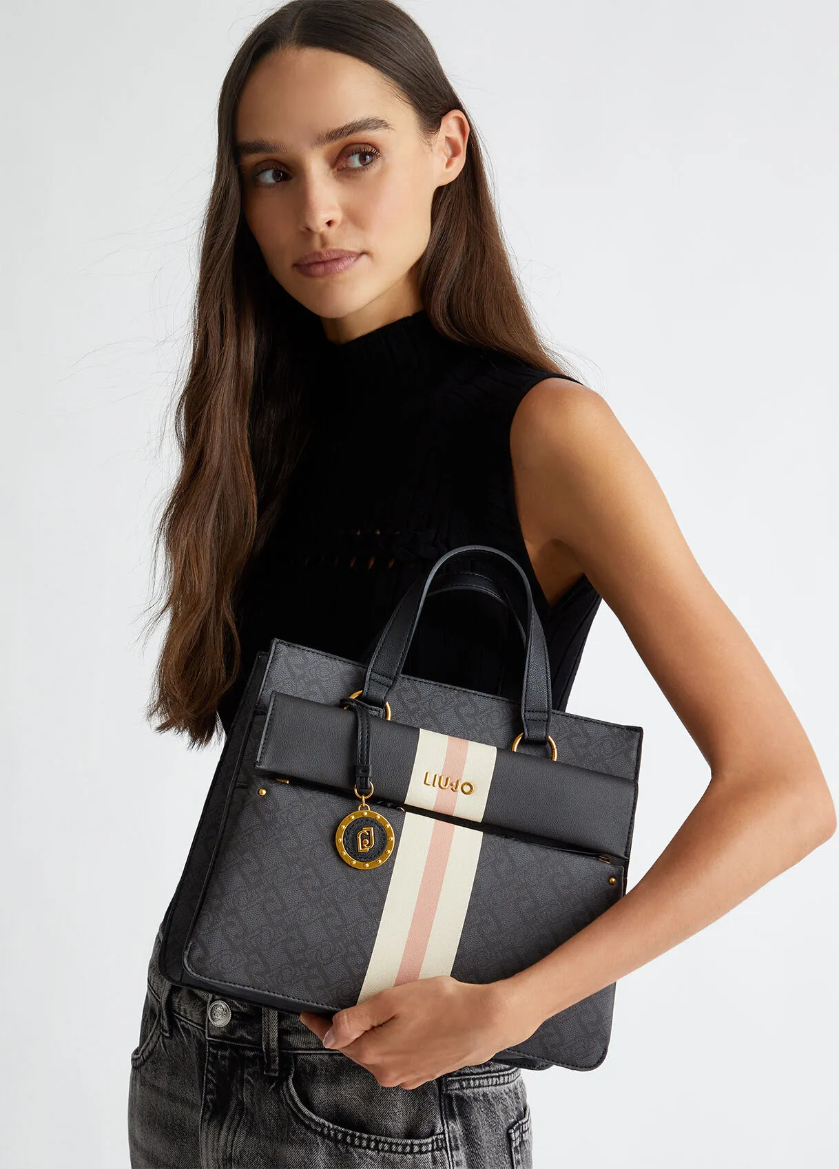 Borsa a mano con logo