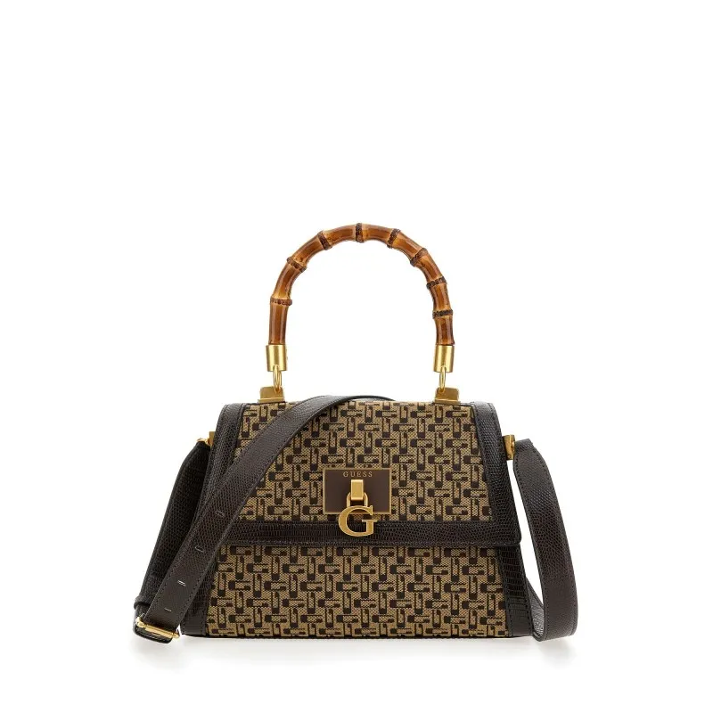 Borsa a mano stephi Brown logo
